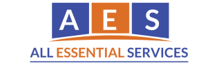 A and S letters in blue boxes and the letter E in an orange box with the text “All” and “Services” in blue font color